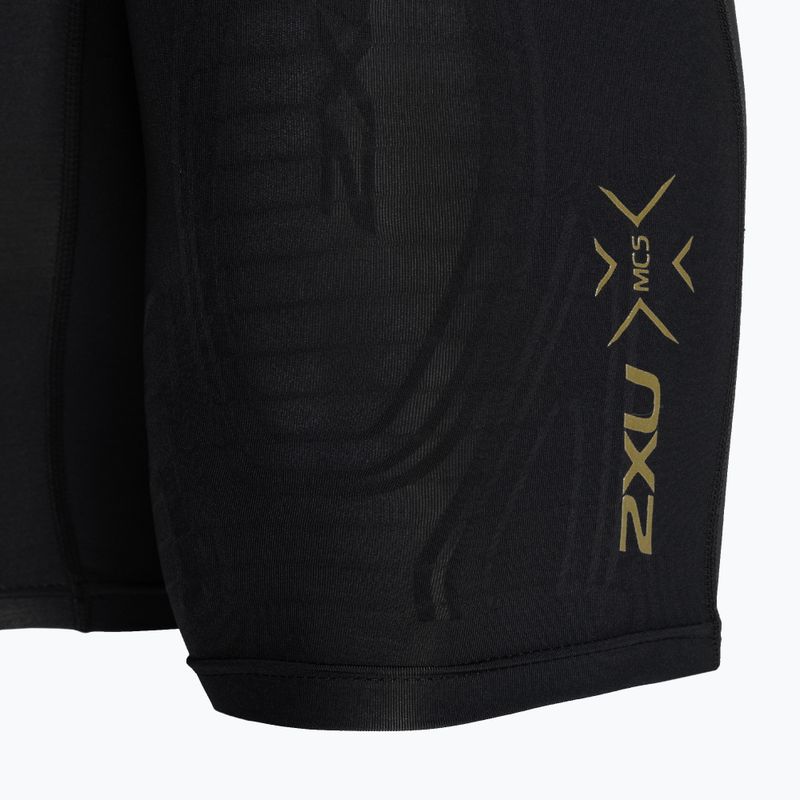 Vyriški 2XU Force Compression treniruočių šortai black/gold 10