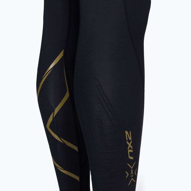 Moteriškos treniruočių kelnės 2XU Force Mid-Rise Compression black/gold 9