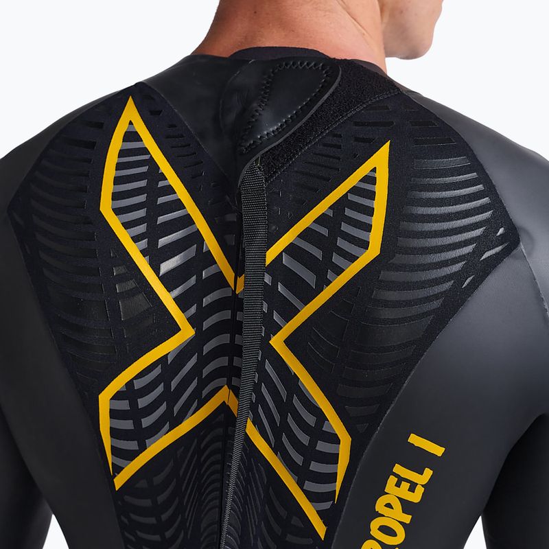 Vyriškas triatlono hidrokostiumas 2XU Propel:1 black/ambition MW4991C 6