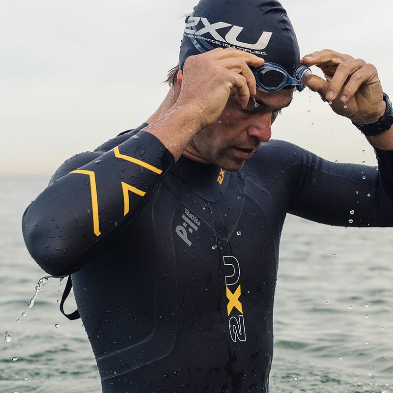 Vyriškas triatlono hidrokostiumas 2XU Propel:1 black/ambition MW4991C 8