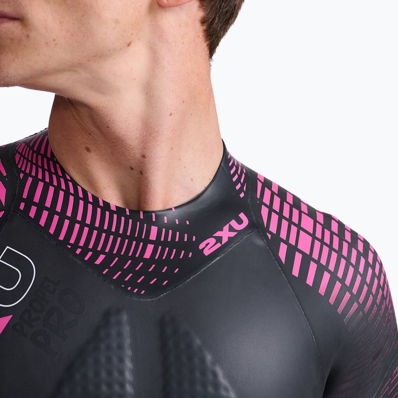 Vyriškas triatlono hidrokostiumas 2XU Propel PRO 3 mm black/punk pink 6