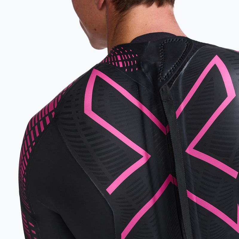 Vyriškas triatlono hidrokostiumas 2XU Propel PRO 3 mm black/punk pink 10