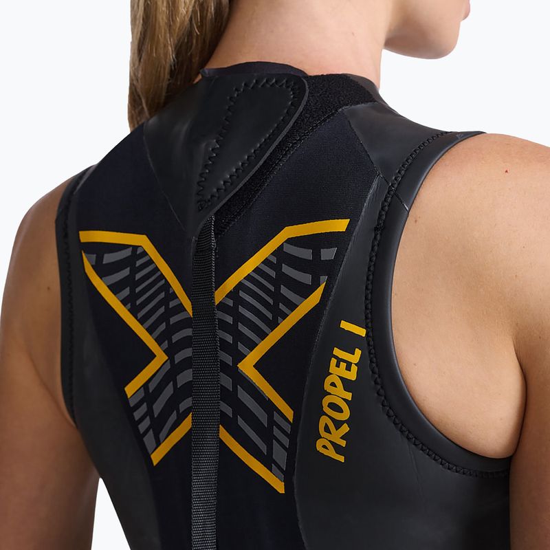 Moteriškas triatlono hidrokostiumas 2XU Propel:1 black/ambition WW4995C 4