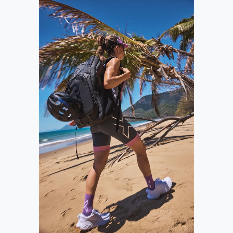 Triatlono kuprinė 2XU Transition 34 l black/aloha 16