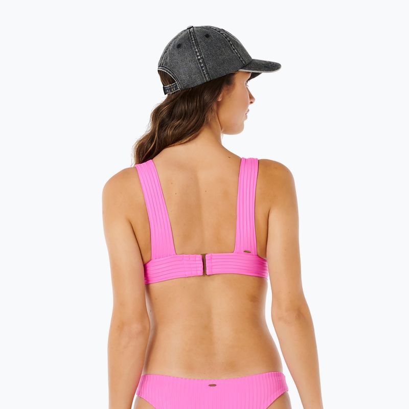 Moteriškų maudymosi kostiumėlių viršutinė dalis Rip Curl Premium Surf D-Dd Deep V super pink 3