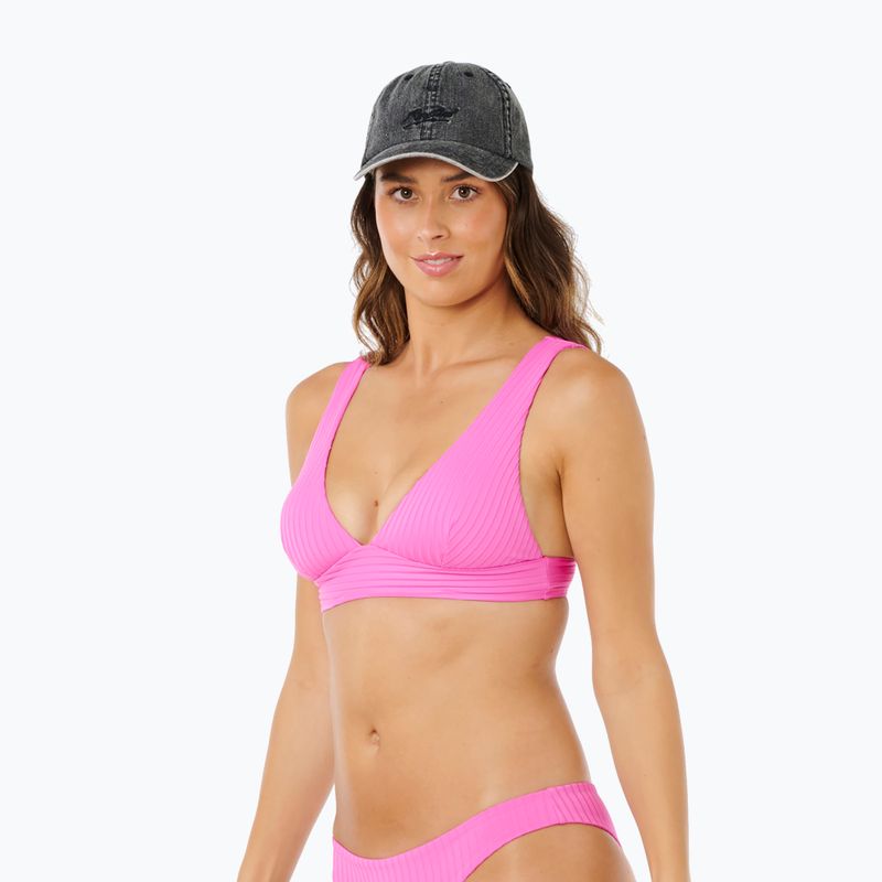 Moteriškų maudymosi kostiumėlių viršutinė dalis Rip Curl Premium Surf D-Dd Deep V super pink 4