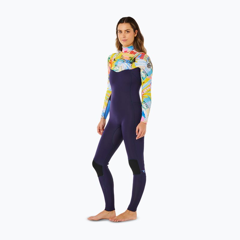 Moteriškas plaukimo kostiumas Rip Curl Dawn Patrol Pro 3/2 mm Chest Zip multicolor 3