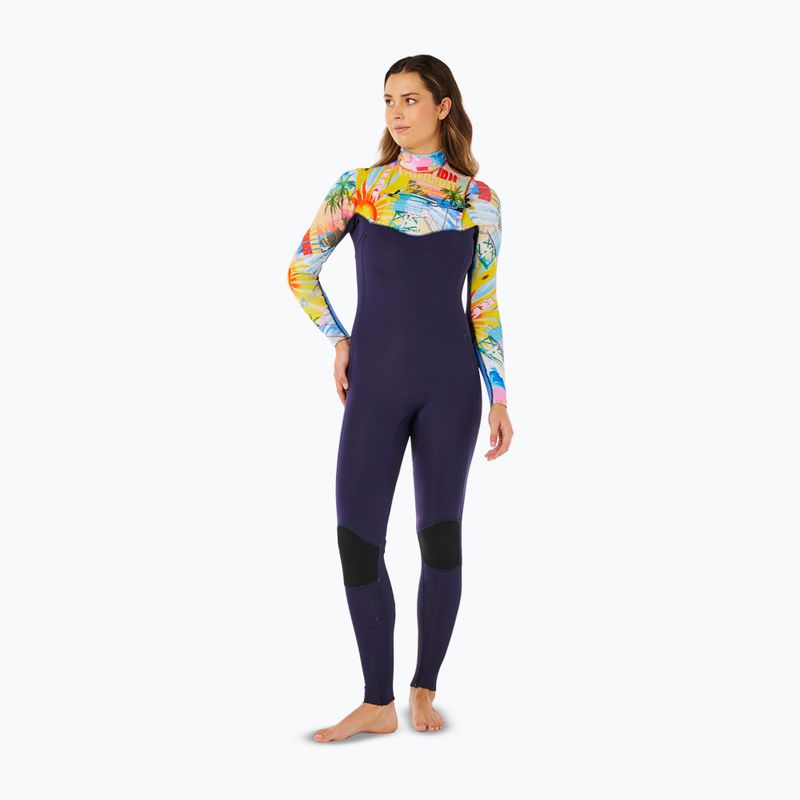 Moteriškas plaukimo kostiumas Rip Curl Dawn Patrol Pro 3/2 mm Chest Zip multicolor 4