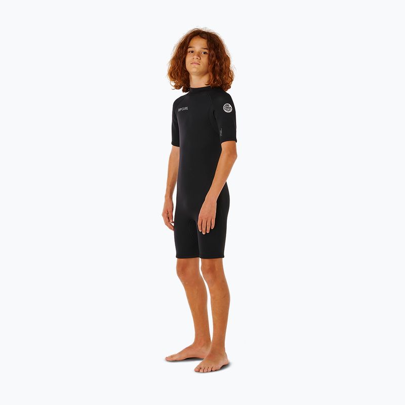 Vaikiškas plaukimo kostiumas Rip Curl Trad 2/2mm Back Zip Springsuit black 3