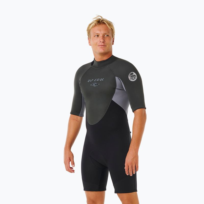 Vyriškas plaukimo kostiumas Rip Curl Omega 2/2 mm Back Zip Springsuit grey 2