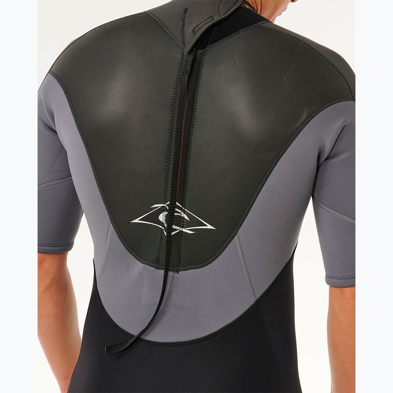Vyriškas plaukimo kostiumas Rip Curl Omega 2/2 mm Back Zip Springsuit grey 4