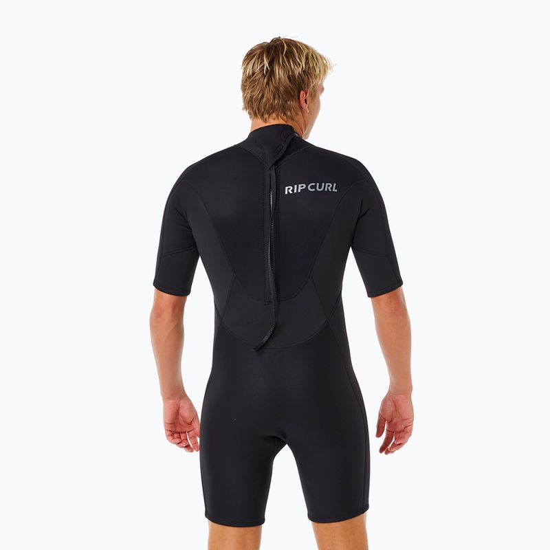 Vyriškas plaukimo kostiumas Rip Curl Trad 2/2 mm Back Zip Springsuit black 2