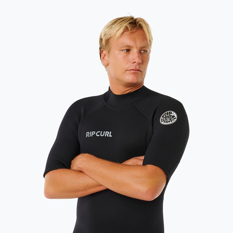 Vyriškas plaukimo kostiumas Rip Curl Trad 2/2 mm Back Zip Springsuit black 4