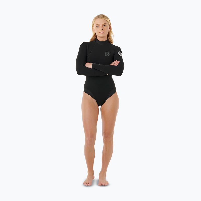 Moteriškas hidrokostiumas Rip Curl Ultimate G-Bomb 2/2 mm Back Zip Springsuit black 2