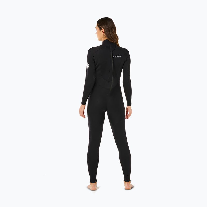 Moteriškas plaukimo kostiumas Rip Curl Trad 3/2 mm Back Zip black 2