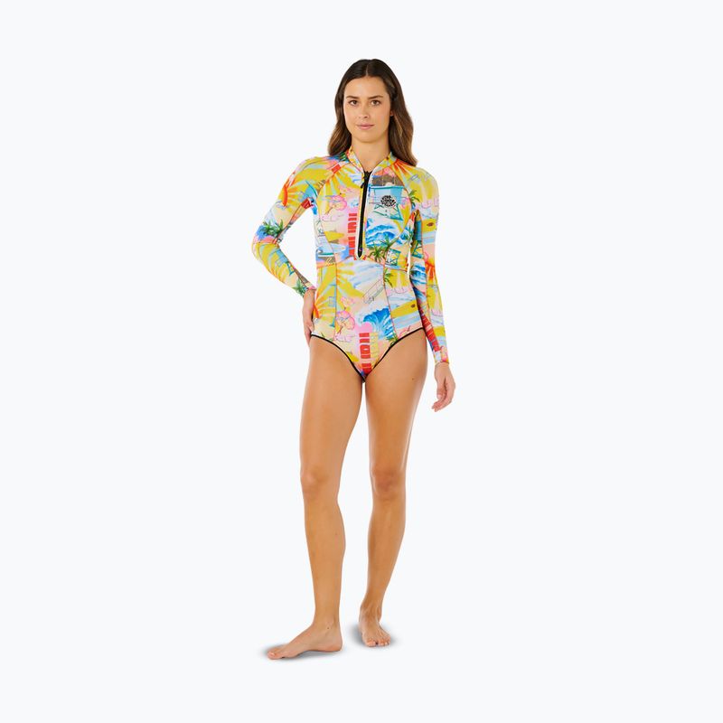 Moteriškas plaukimo kostiumas Rip Curl G-Bomb 1.5 mm Full Zip Springsuit multicolor 2