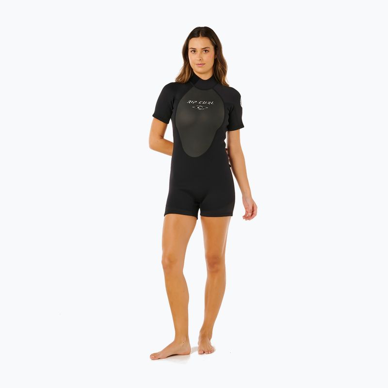 Moteriškas plaukimo kostiumas Rip Curl Omega 2/2 mm Back Zip Springsuit black 2
