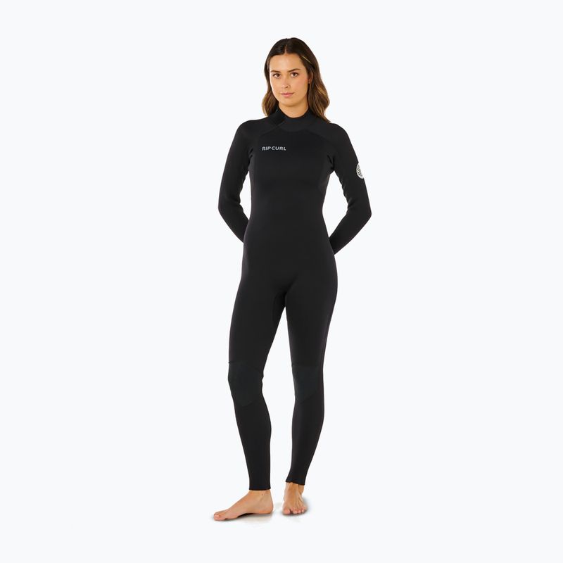 Moteriškas plaukimo kostiumas Rip Curl Trad 4/3 mm Back Zip black 4