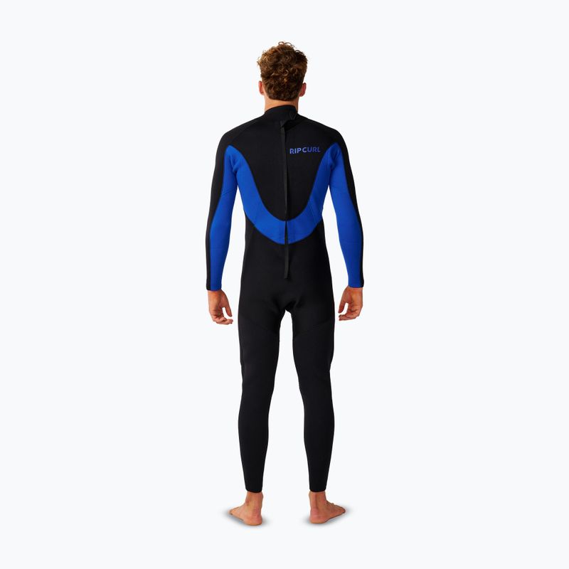 Vyriškas plaukimo kostiumas Rip Curl Trad 3/2 mm Back Zip black/blue 2