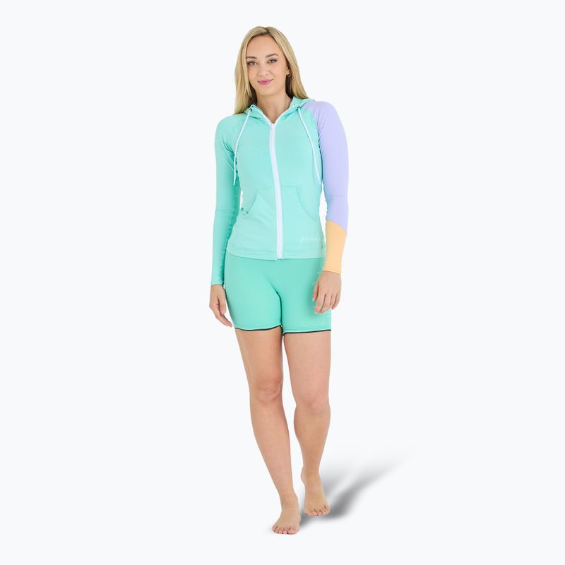 Moteriškas džemperis Jetpilot Pacer Hooded Rashie teal 2