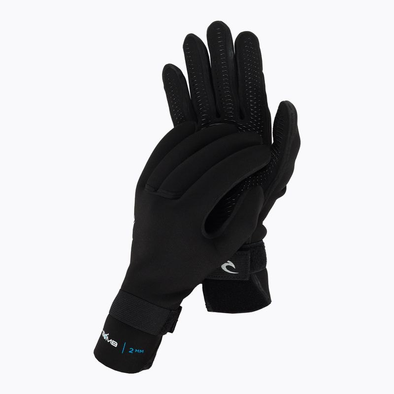 Rip Curl E Bomb 5 Finger 90 2mm black WGL5SE vyriškos neopreninės pirštinės