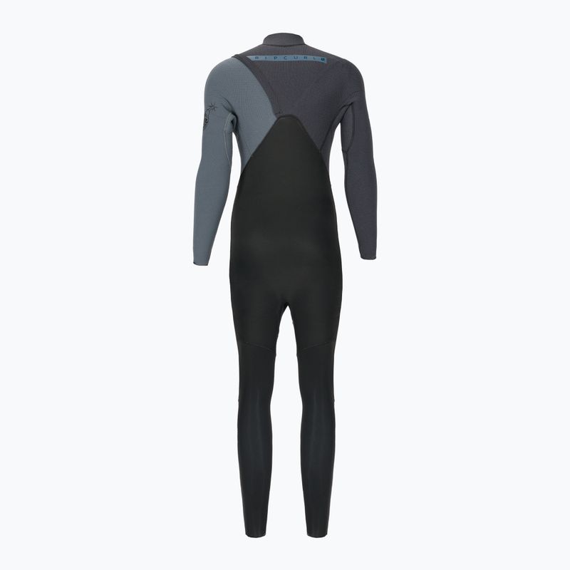 Vyriškos Rip Curl Flashbomb Zip Free 4/3mm plaukimo putos Black WSM8SF 2