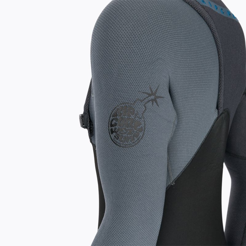 Vyriškos Rip Curl Flashbomb Zip Free 4/3mm plaukimo putos Black WSM8SF 7