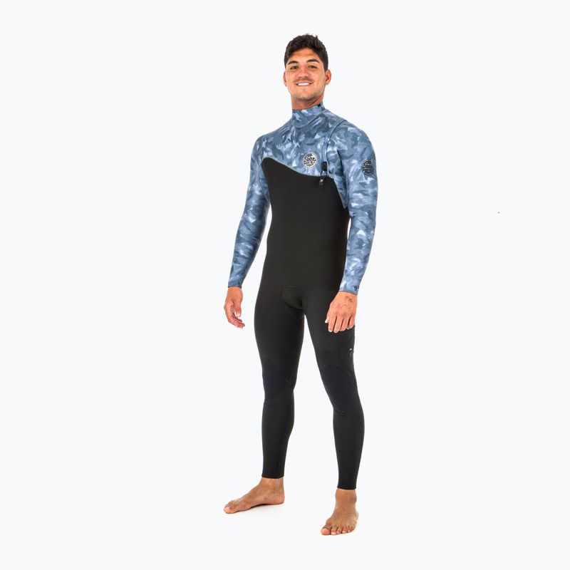 Vyriškos Rip Curl E Bomb Zip Free 4/3 mm Black/Grey WSM8QS Plaukimo putos
