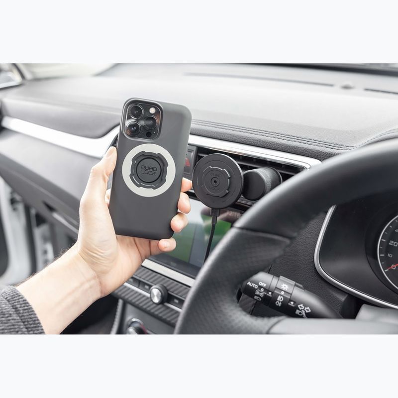Keturių užraktų ventiliacijos angų laikiklis automobilyje, juodas 2