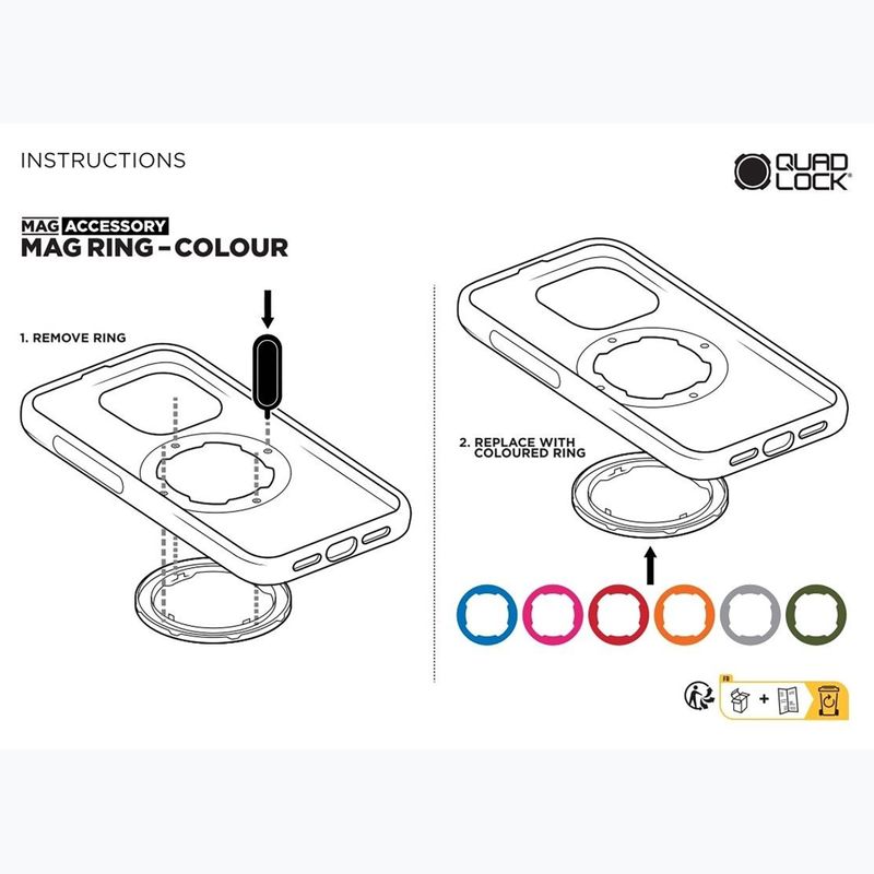 Telefono dėklas Quad Lock Mag Case Samsung Galaxy S25 black 2