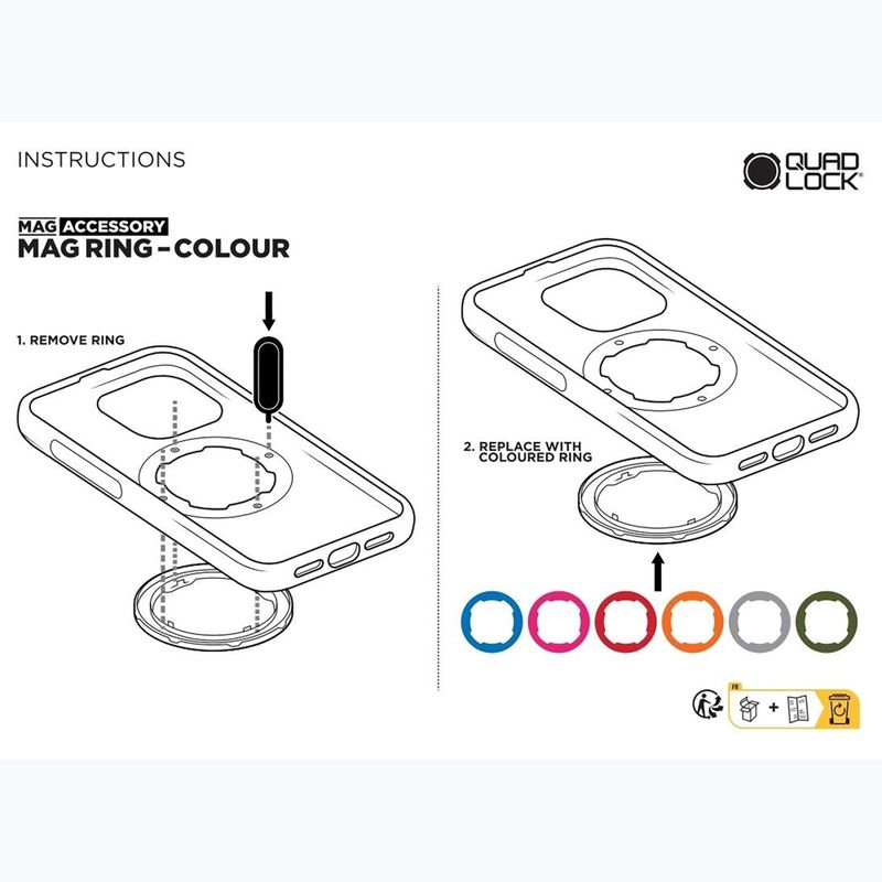 Telefono dėklas Quad Lock Mag Case Samsung Galaxy S25+ black 2