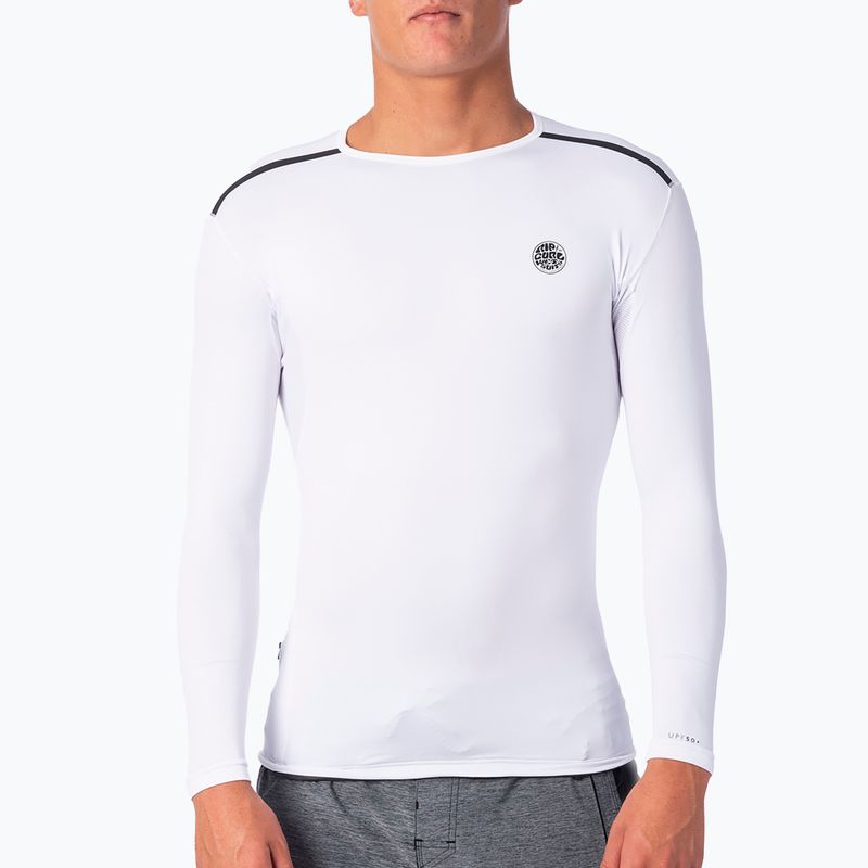 Vyriški maudymosi marškinėliai Rip Curl Tech Bomb balti WLY7JM