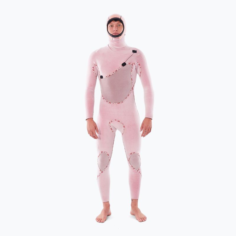 Vyriškas plaukimo hidrokostiumas Rip Curl Flashbomb 5/4mm Hooded Chest Zip black 4