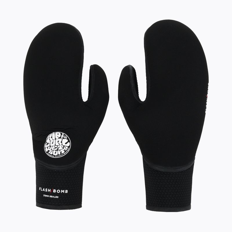Rip Curl Flashbomb 90 7/5mm vyriškos neopreninės pirštinės juodos WGLYFF 3
