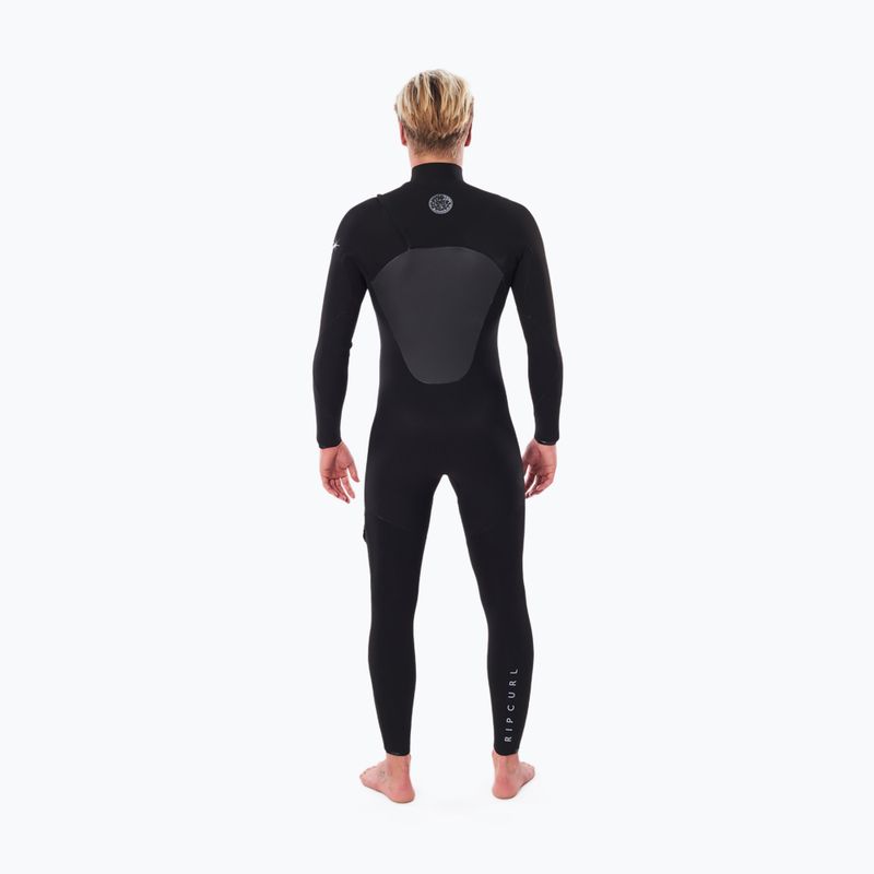 Rip Curl Flashbomb vyriškas 4/3 mm juodos/pilkos spalvos hidrokostiumas WSTYNF 3