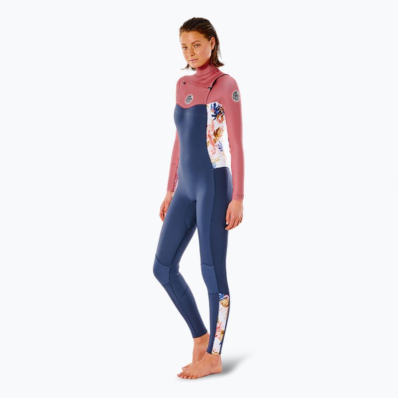 Moteriškas plaukimo hidrokostiumas Rip Curl Dawn Patrol 4/3 mm GB C/Zip slate rose 3