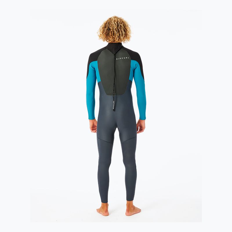 Vyriškas Rip Curl Omega 5/3 mm GB B/Zip 70 pilkai mėlynas plaukimo hidrokostiumas 113MFS 2