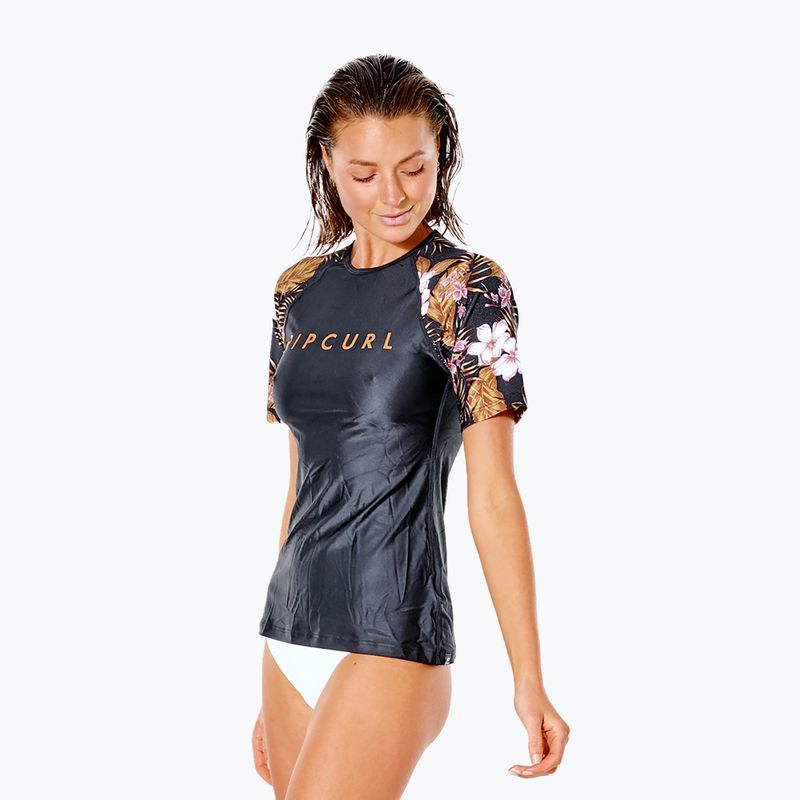 Moteriški maudymosi marškinėliai Playabella Relaxed black 120WRV 2