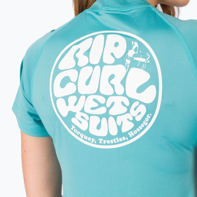 Rip Curl Icon moteriški maudymosi marškinėliai blue 122WRV 5
