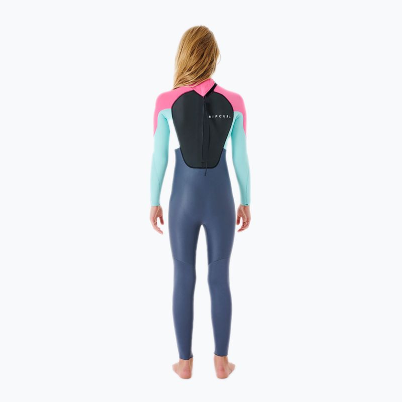 Rip Curl Omega 4/3GB B/Zip 20 vaikiškos plaukimo putos mėlynos/rožinės 113BFS 2