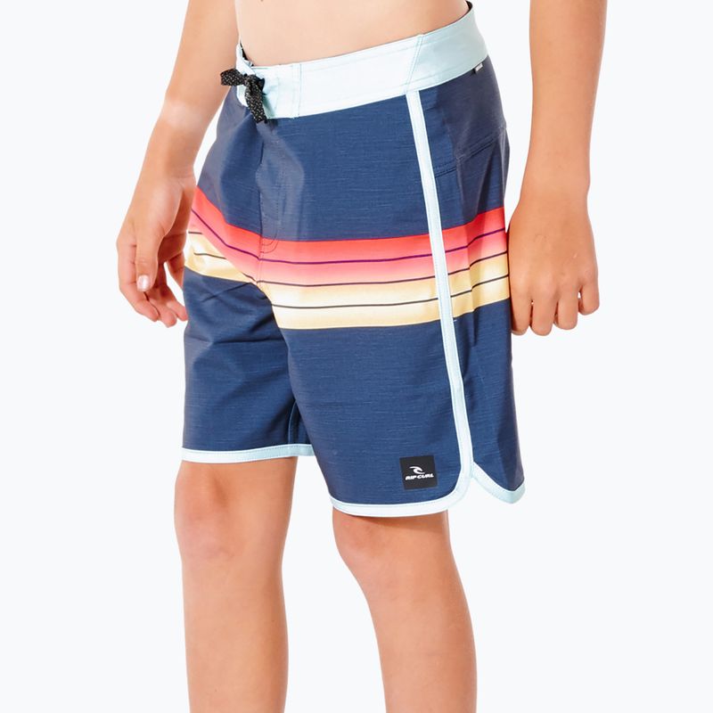 Rip Curl Mirage Surf Revival vaikiški maudymosi šortai tamsiai mėlyni KBOTD9