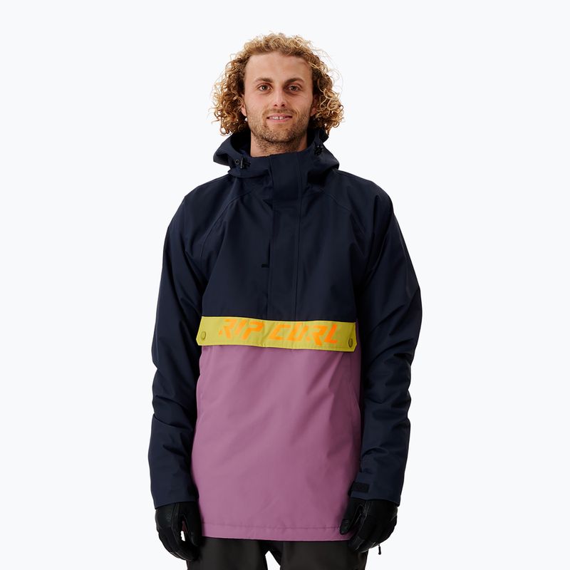 Vyriška Rip Curl Primative tamsiai mėlyna ir violetinė snieglenčių striukė 000MOU 49