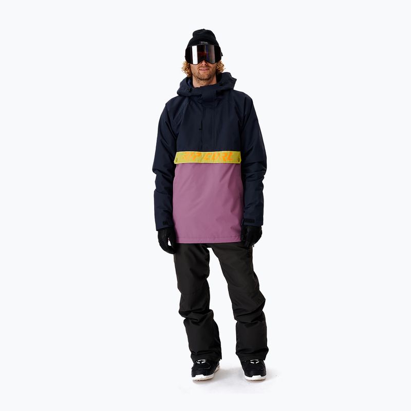 Vyriška Rip Curl Primative tamsiai mėlyna ir violetinė snieglenčių striukė 000MOU 49 5