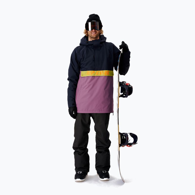 Vyriška Rip Curl Primative tamsiai mėlyna ir violetinė snieglenčių striukė 000MOU 49 6