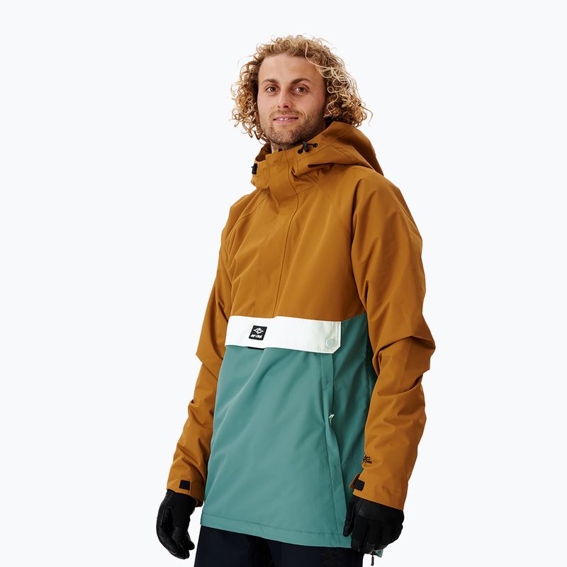 Vyriška Rip Curl Primative rudai žalia snieglenčių striukė 000MOU 146 2