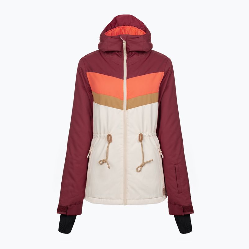 Rip Curl Rider Betty moteriška snieglenčių striukė beige and red 000WOU 763