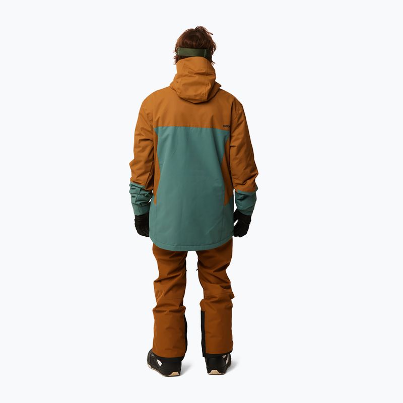 Vyriška snieglenčių striukė Rip Curl Pinnacle žaliai rudos spalvos 004MOU 146 6