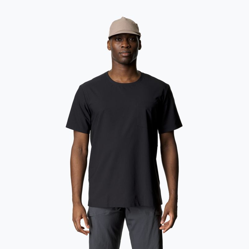 Vyriški marškinėliai Houdini Covet Tee true black