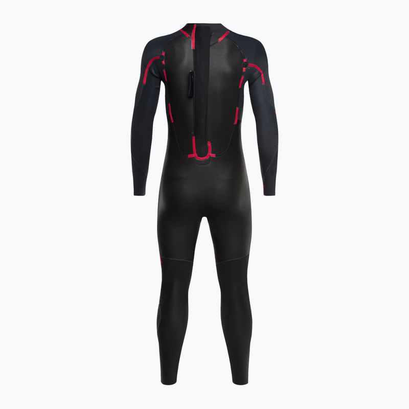 Vyriškos Rip Curl Omega 4/3 mm GB B/Zip 70 pilkai mėlynos plaukimo putos 112MFS 5