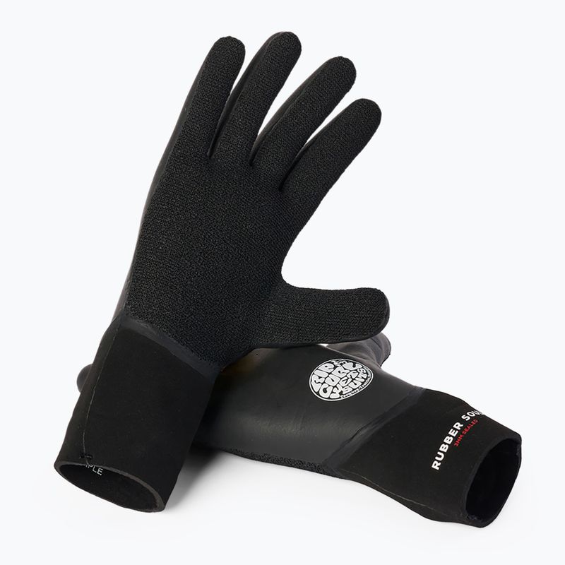 Pirštinės Rip Curl Rubber Soul 3 mm black 6